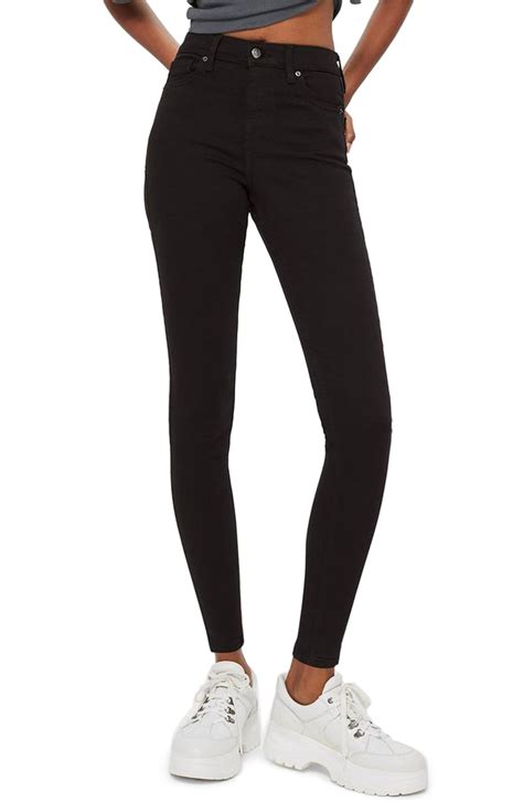 high waisted jeans black topshop